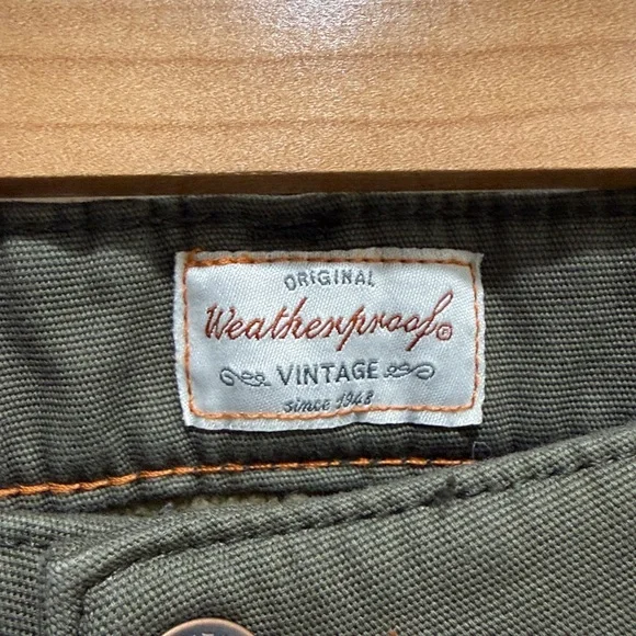 NWT Weatherproof Vintage Flannel Lined Jeans Men’s 36/32 Green Winter Warm Pants - Picture 2 of 6